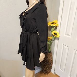 Express Black ruffle dress SIZE XS